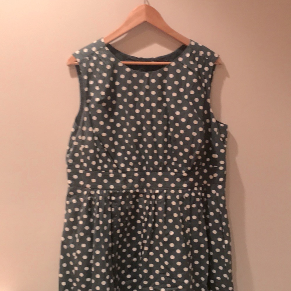 EmilyandFin Green Polka Dot Dress, Size 1X.